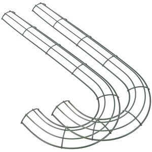 6115 2pcs Candy Cane Shaped Wire Wreath Frame 16 Inch Christmas Metal Wire